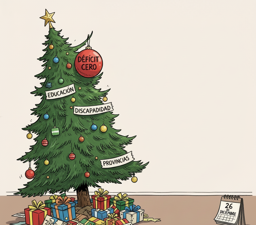 El nuevo deseo de la Casa Rosada: el Presupuesto en el arbolito de Navidad