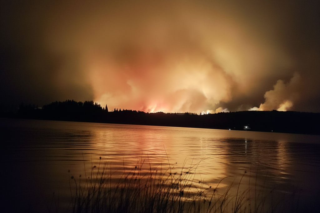 La organización comunitaria resiste los incendios en Chubut