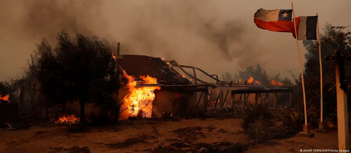 Centro sur de Chile bajo fuego