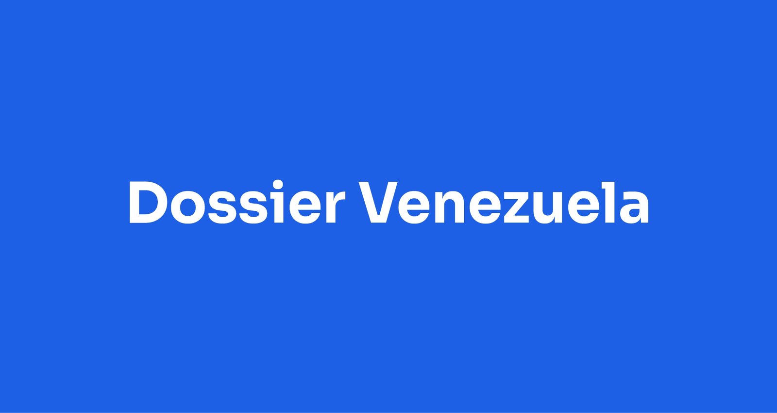 Dossier Venezuela: El fin del derecho internacional y el regreso a la ley del más fuerte