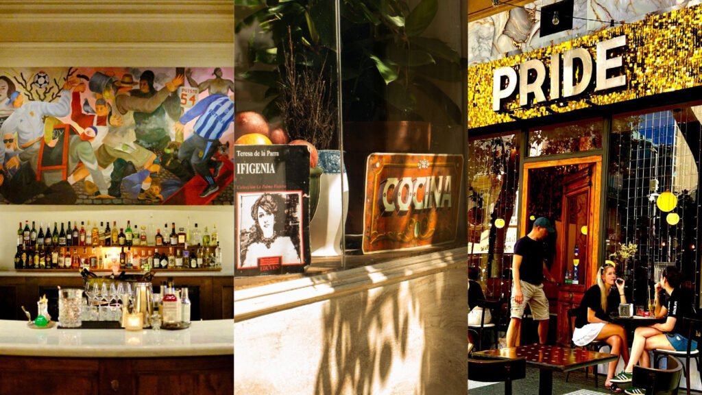 Menú de tres pasos: locales con valores gustosos