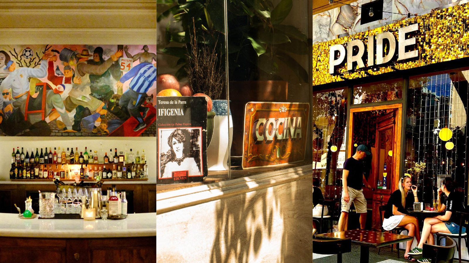 Menú de tres pasos: locales con valores gustosos