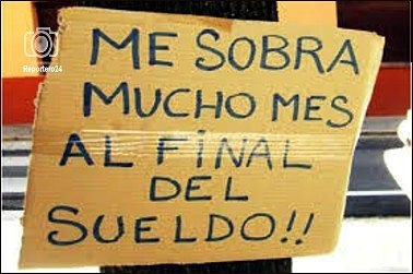 El salario solo alcanza para la primera quincena