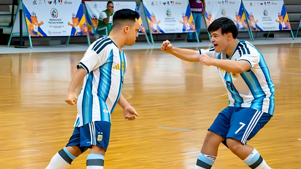 Argentina ya está en semis del mundial de futsal para personas con síndrome de down