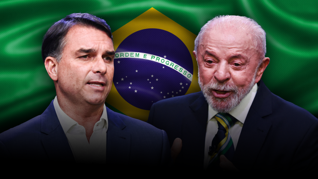 Lula y Flávio Bolsonaro en un balotaje de máxima tensión