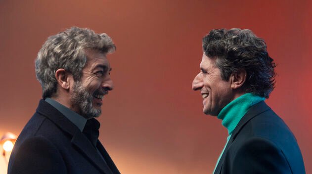 Lo Dejamos Acá. (L to R) Ricardo Darín, Diego Peretti in Lo Dejamos Acá. Cr. Consuelo Oppizzi / Netflix ©2025