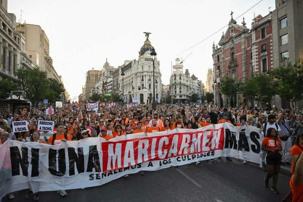 Protestas en la Puerta del Sol contra los desahucios