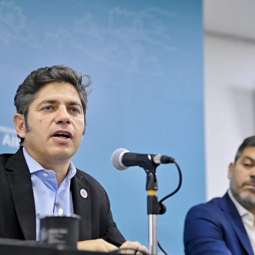 Conferencia de prensa del gobernador Axel Kicillof