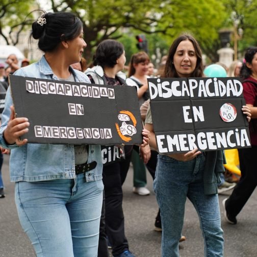 Marchas por la emergencia en discapacidad