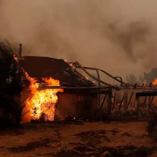 Centro sur de Chile bajo fuego