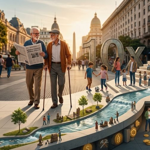 En Argentina se multiplicó por 10 la cantidad de adultos mayores cada 100 niños