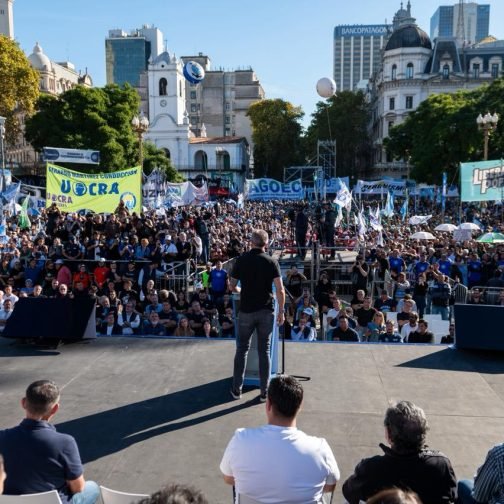 Tras el revés judicial, la CGT mostró músculo en la calle y mira al 2027