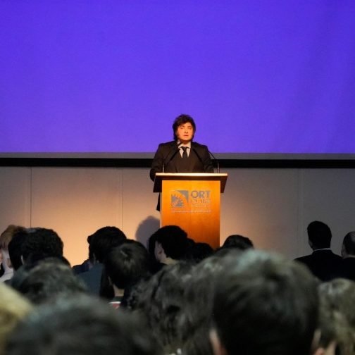 Milei en la ORT: Un acto que no tuvo nada de ética y mucho de política partidaria