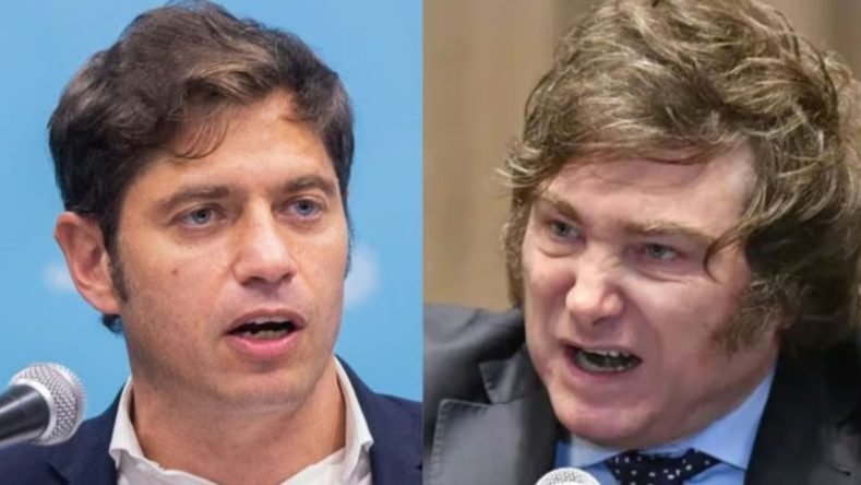 Kicillof y Milei de cara a las elecciones 2027